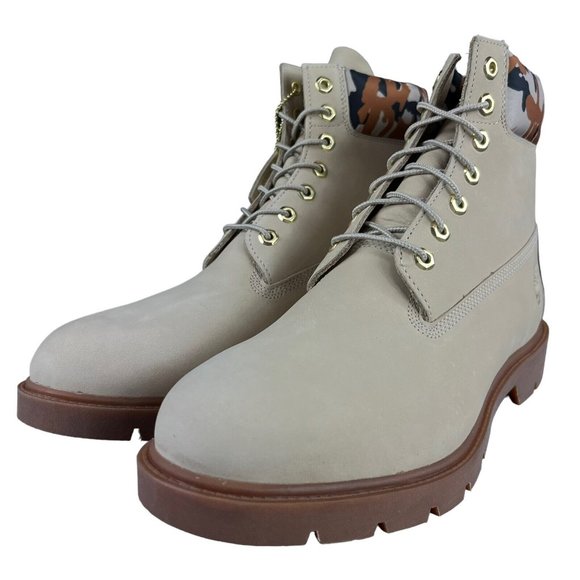 Timberland Classic 6" Light Beige Camo Nubuck Boots Men's Size 11 M - Picture 6 of 9